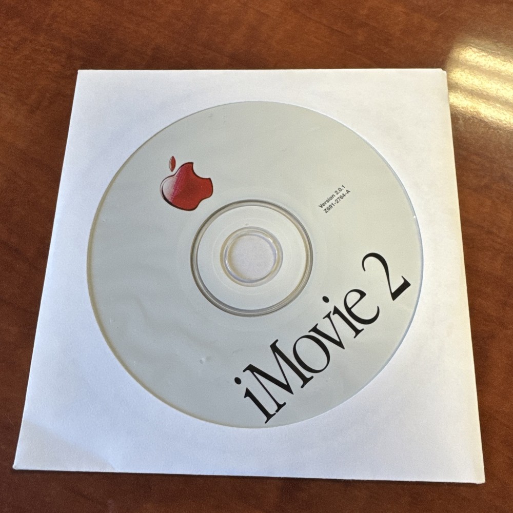 Apple iMovie 2 Version 2.0.1 Built For Mac OS X Disc