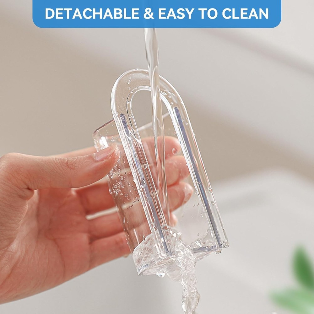 MOPMS Electric Toothbrush Holders, Wall Mounted Tooth Brushing Clear- 2pcs