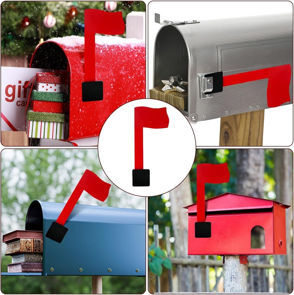 Easy-Install Mailbox Flag Replacement Kit - Upgrade Your with a red