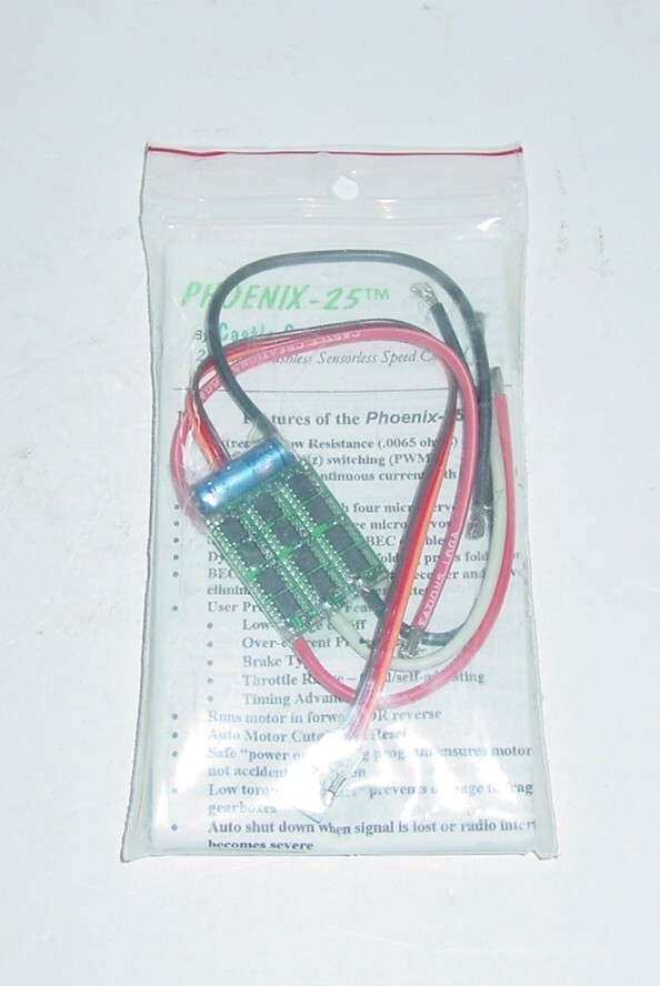 Castle Creations Phoenix 25tm Brushless Sensorless Speed Control, 25Amp