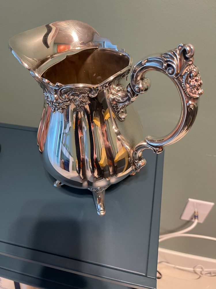 Baroque by Wallace Silver Plate Water Pitcher