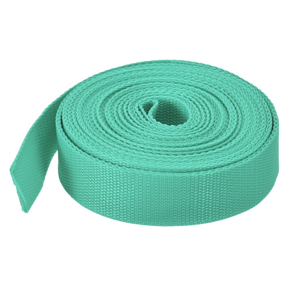 Lightweight Polypropylene Webbing Strap 0.8" 10 Yard Backpack Turquoise Green