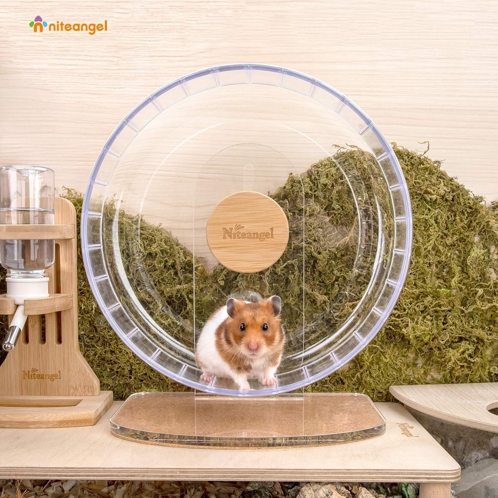 Sturdy Hamster Wheel with Adjustable Stand