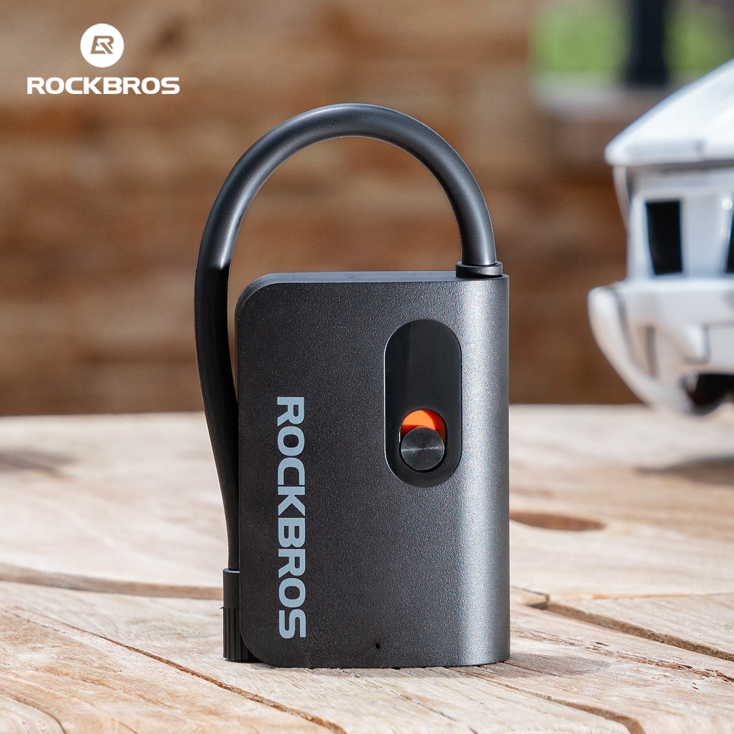 ROCKBROS Bicycle Electric Air Pump Mini Portable 70PSI Inflator 2600mAh Type-C