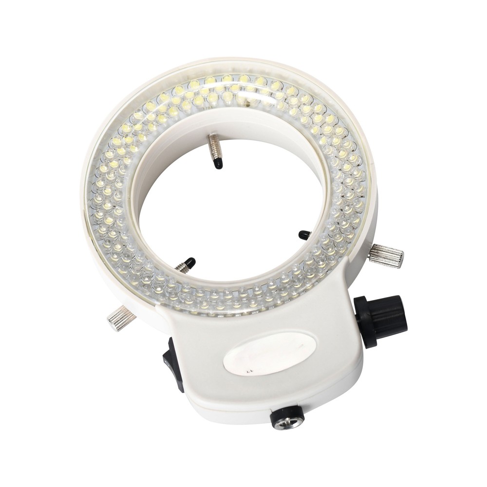 Adjustable 144 LED Bulb Ring Light Lamp with US Plug for Stereo Microscope