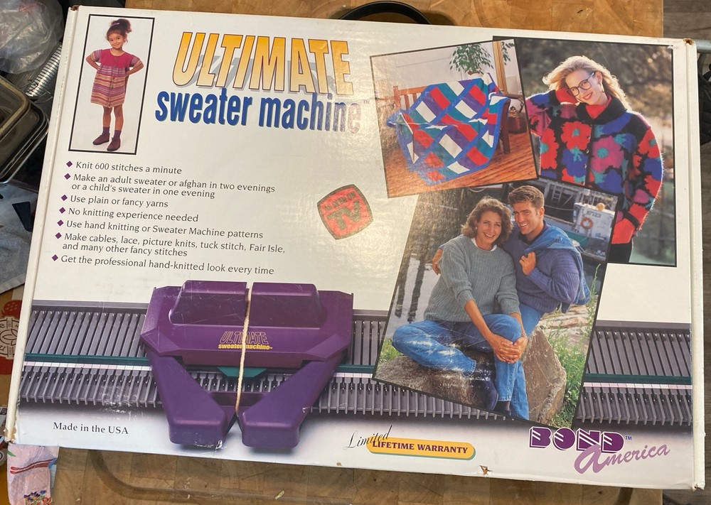 Bond Ultimate Sweater Machine  Craft 600 Stitches Good Condition (Read)