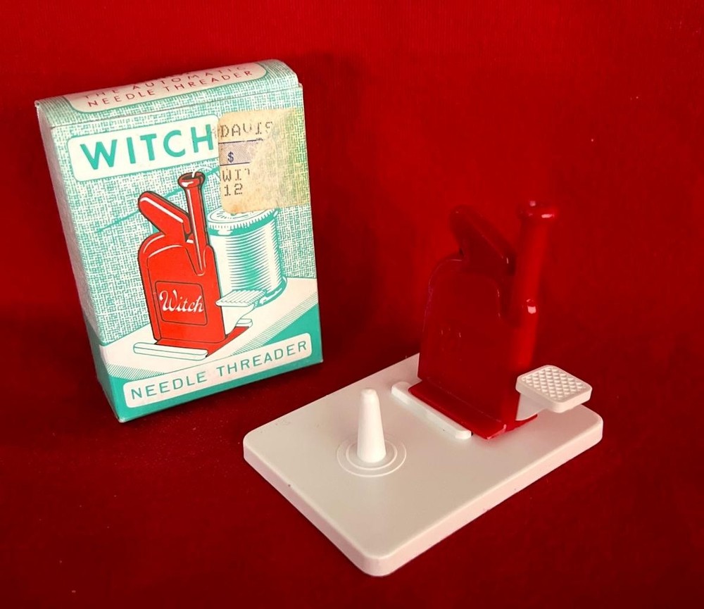 Vintage Witch Automatic Needle Threader Original Box and Instructions W Germany