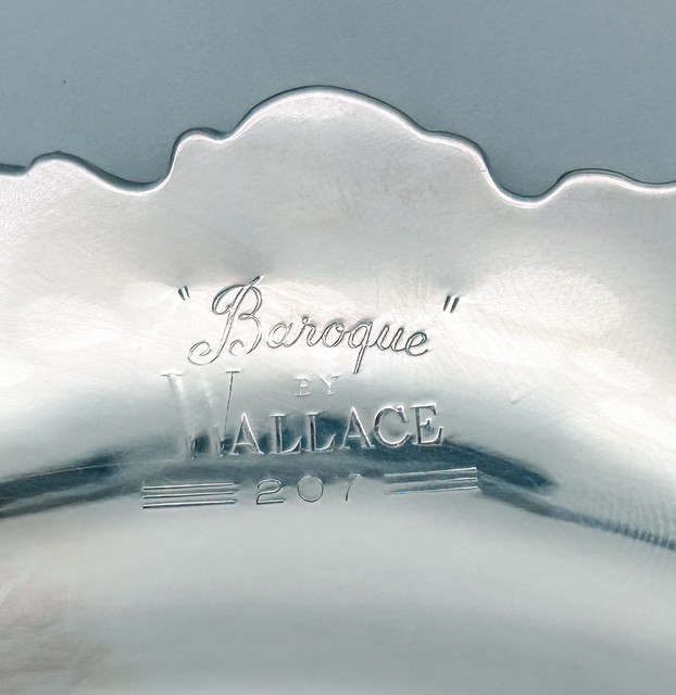 Vintage Baroque by Wallace silver-plated serving bowl, model #207
