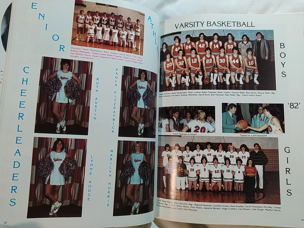1982 YEARBOOK PEEPLES HIGH SCHOOL "CHIEFTAIN" PEEPLES OHIO HISTORY