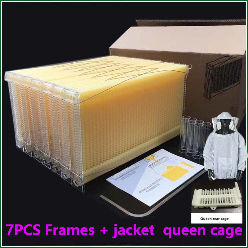 7x Auto Plastic Beekeeping Frames Honey Comb Frames For Beehive House Boxes US