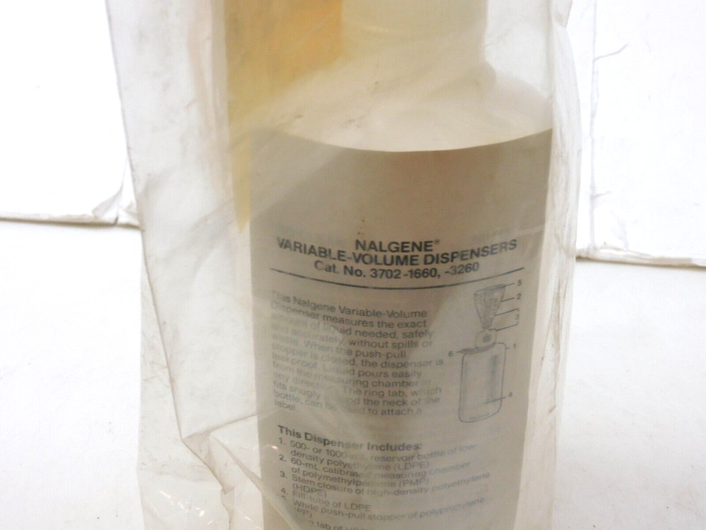 NALGENE 3702-3260 VARIABLE VOLUME DISPENSER