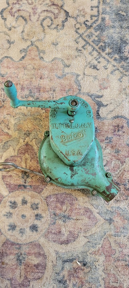 Vintage BUFFALO FORGE CO. "BUFCO" Blacksmith Forge Blower