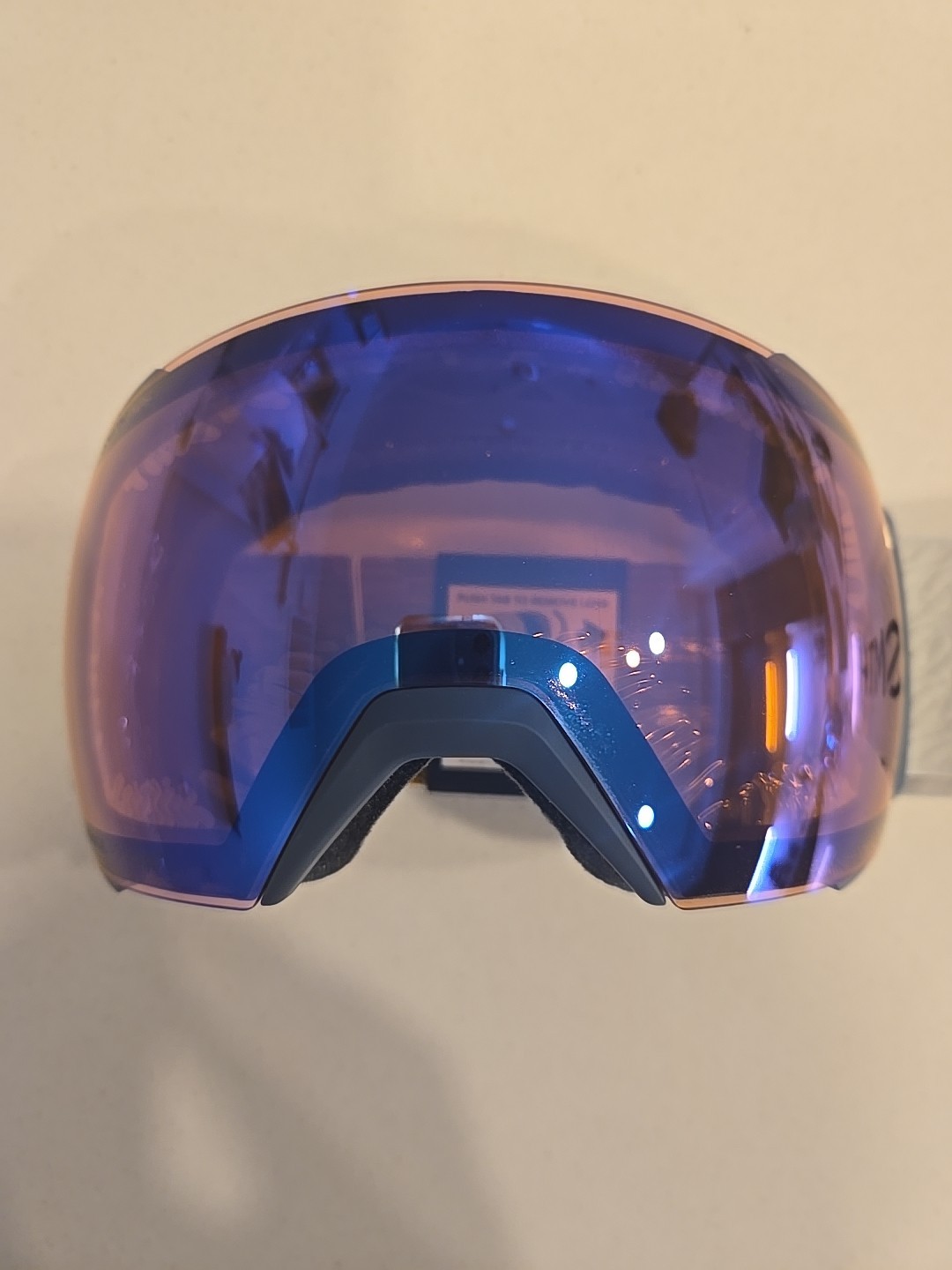 New Smith I/O XL Mag French Navy Mod Goggle Chromapop Storm Rose Flash Lens