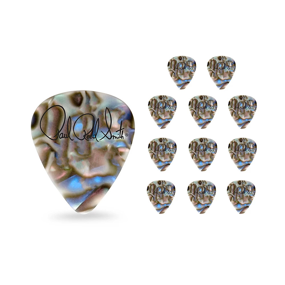 PRS Abalone Shell Celluloid Guitar Picks Thin 12 Pack