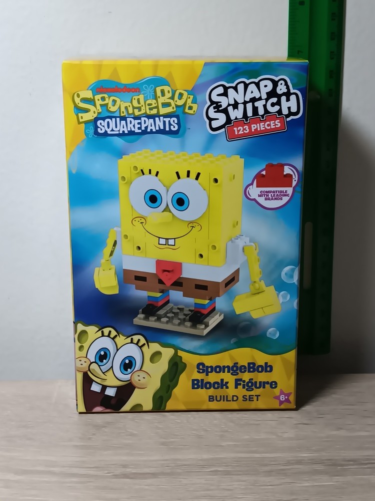 *FREE SHIP* SPONGEBOB Squarepants BlockHead Snap & Switch Brick Set