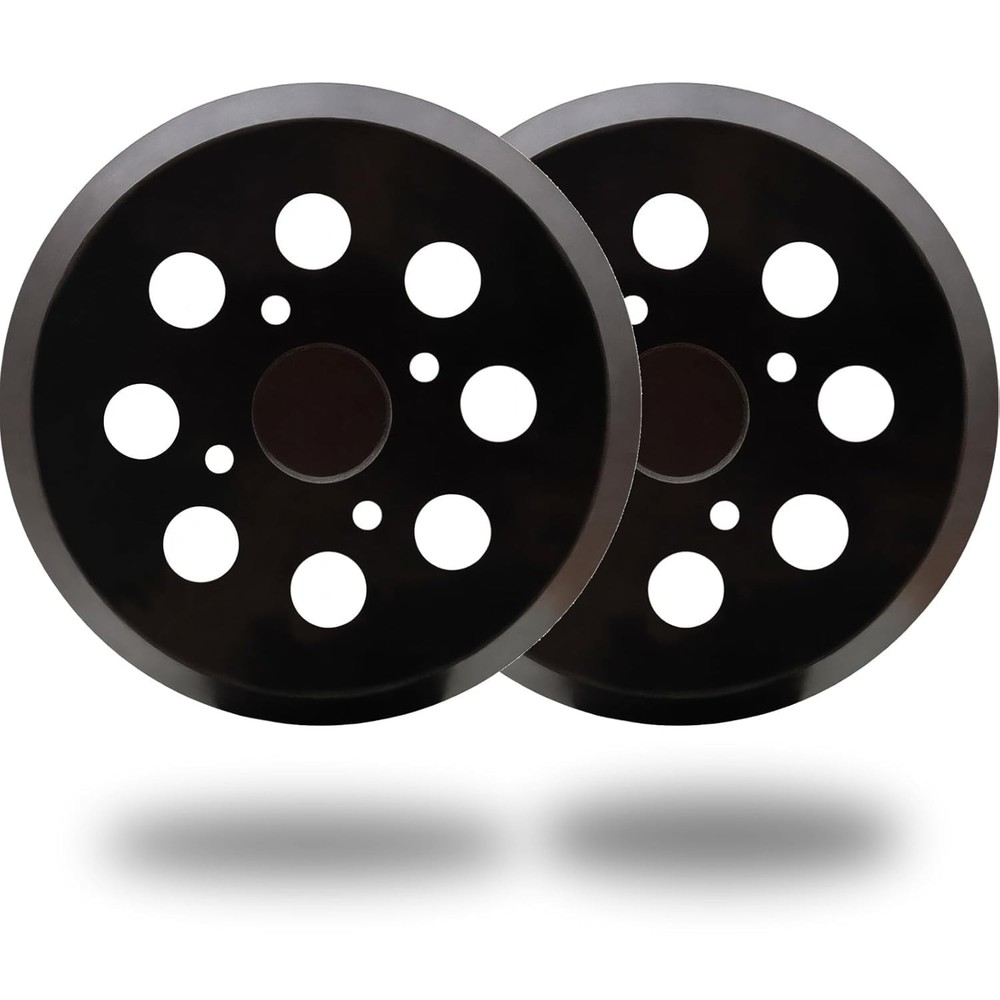 5 Inch Hook and Loop Orbital Sander Pads Universal Replacement 2 Pack Set NEW