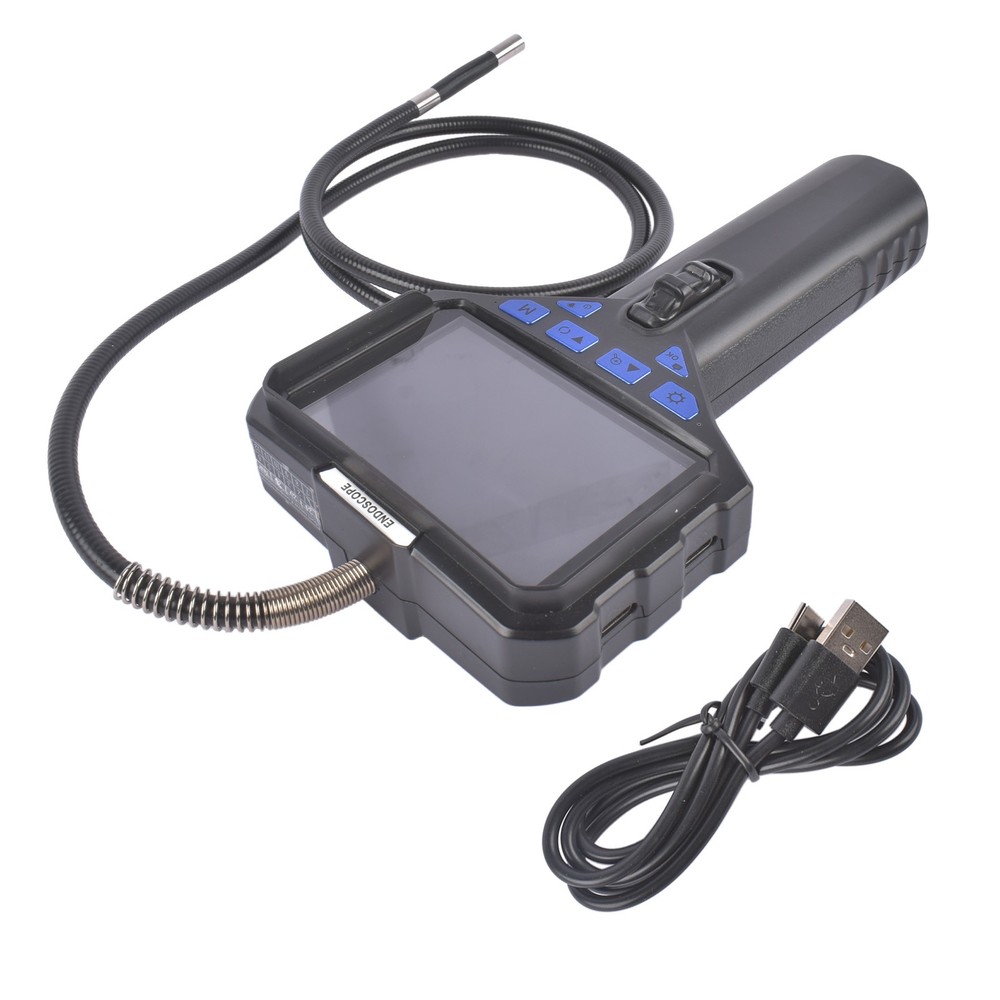 Two-Way 210° Inspection Borescope Adjustable LED Lights LCD Display Waterproof