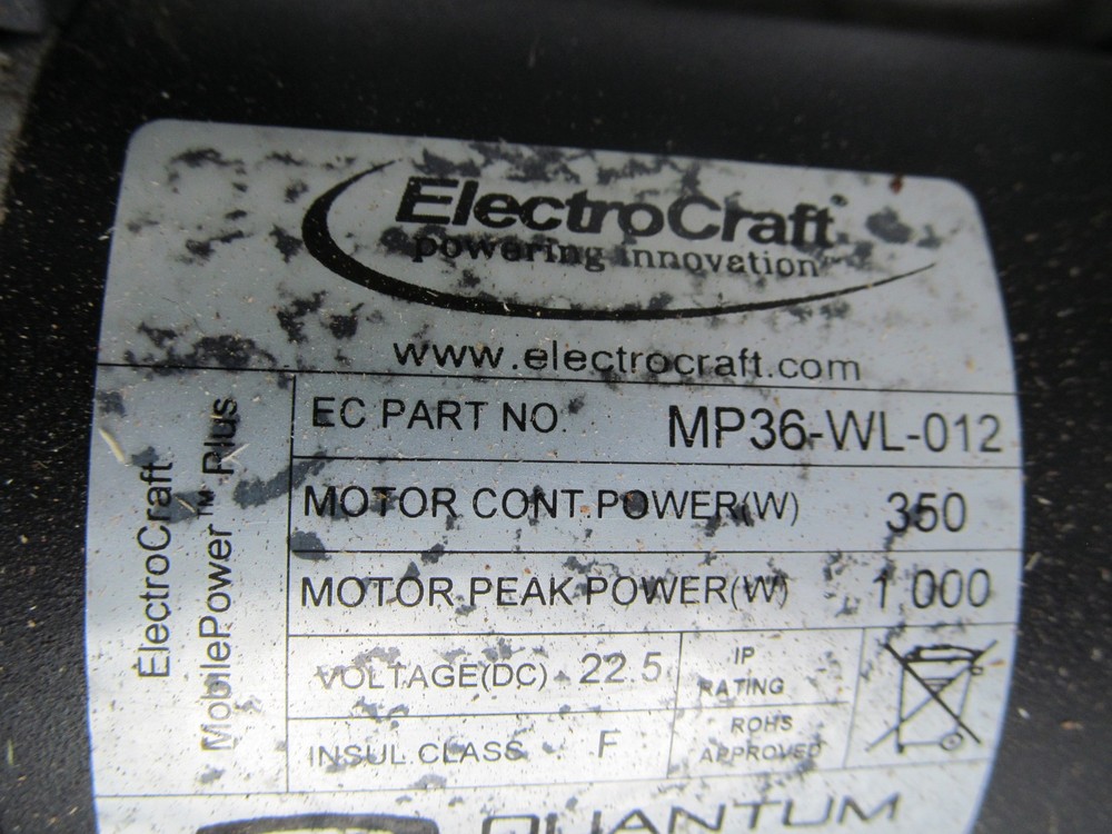 Right Motor from Quantum Q6 Edge Wheelchair