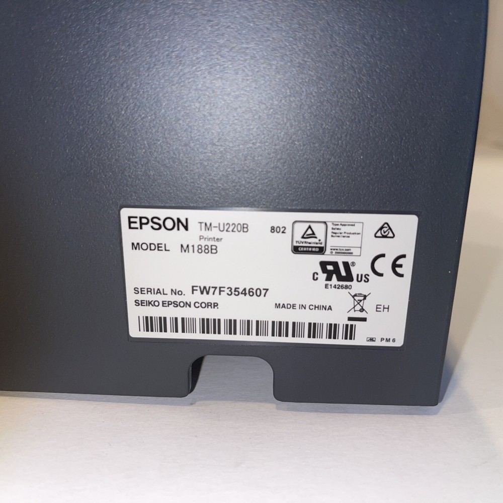 MICROS EPSON TM-U220B M188B POS Receipt Printer E04 Ethernet NEW