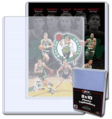 Pack of 25 BCW 8 x 10 Hard Plastic Rigid Topload Photo Holders 8x10 toploaders