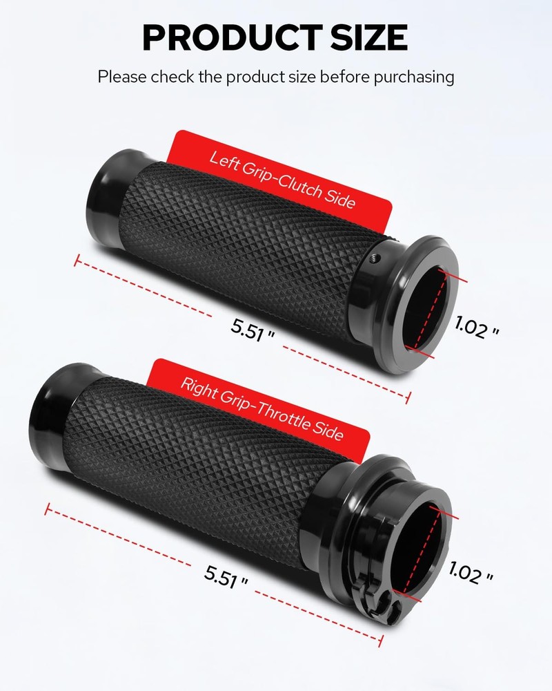 1inch Cable Throttle Handlebar Grips, Grips