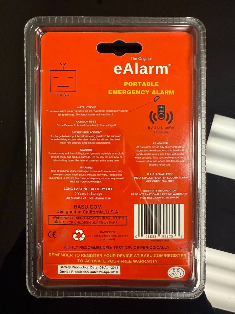 BASU eAlarm 120DB - Apple Red