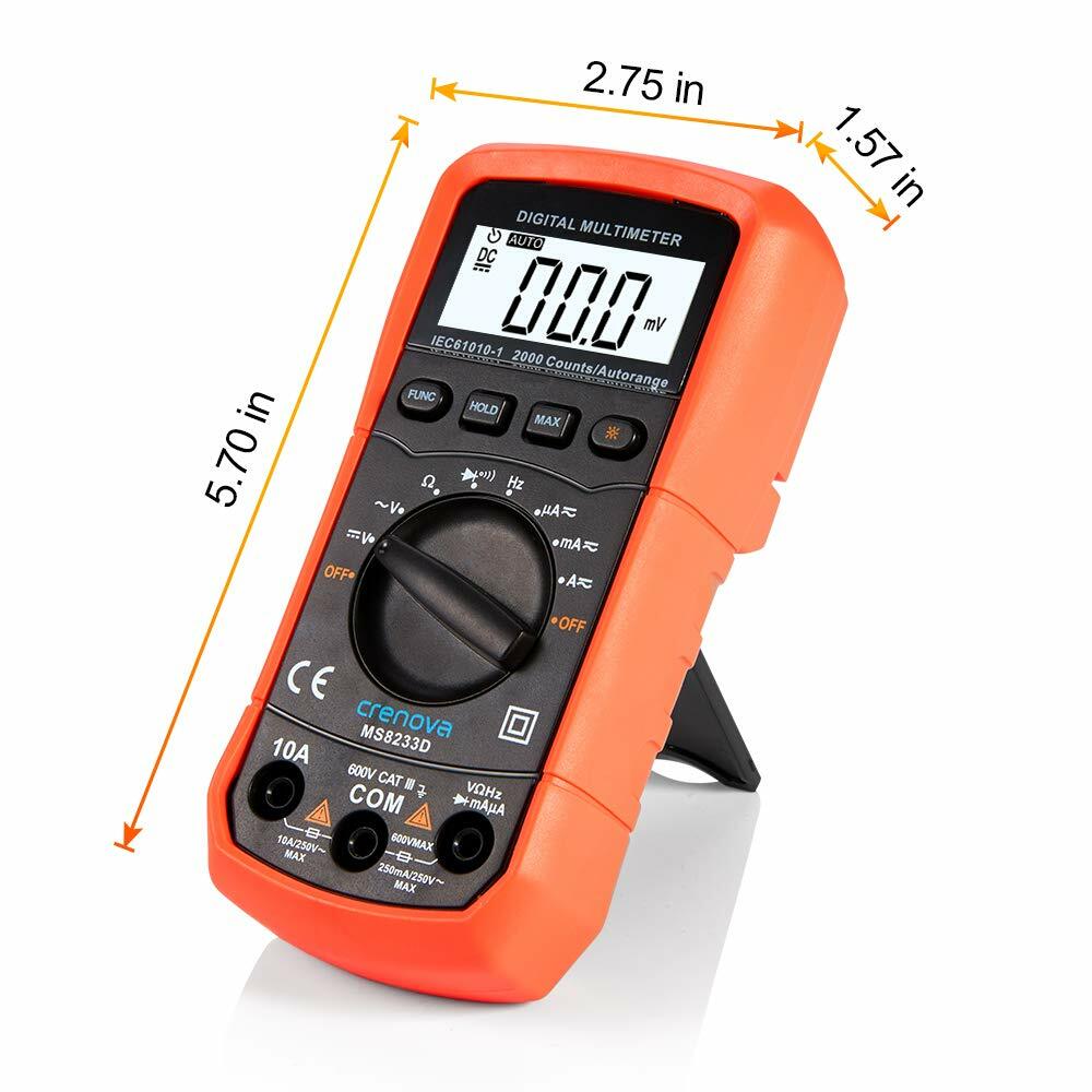 PRO Digital Multimeter Volt Meter Tester Electric OHM AC DC RMS Auto Range