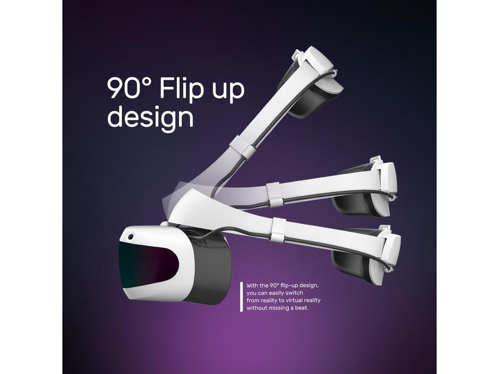 DPVR E4 (Black) PCVR PC Gaming - 120hz Refresh Rate - Inside out Tracking - 116