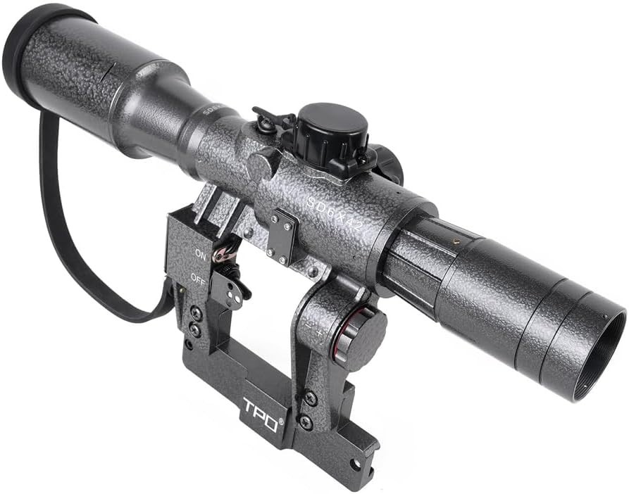 Sniper SD Rifle Scope with Side Rail Mount (6x42 Scope)
