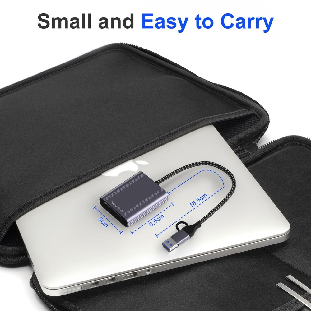 CFexpress Type B Card Reader USB 3.2 Gen 2 10Gbps Adapter USB C USB A