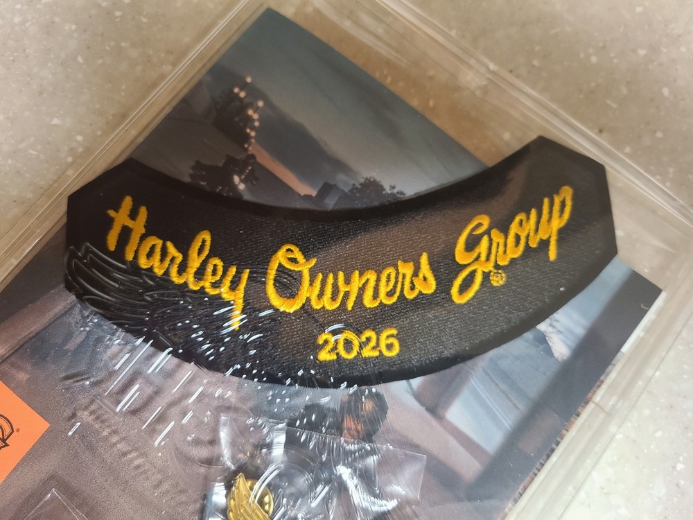 Harley-Davidson 2026 HOG Membership Packet with Pin, Patch, & Guide NIP