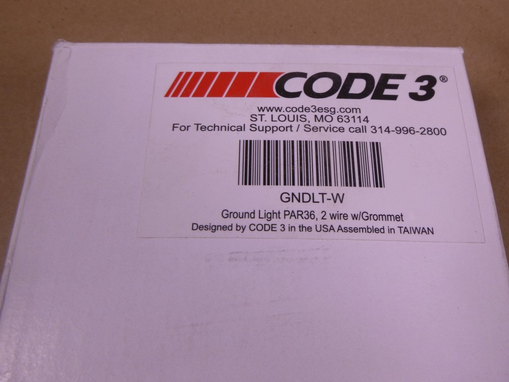 Code 3 ESG 36PAR LED Ground Light 12VDC 2 Wire 5.4" , GNDLT-W