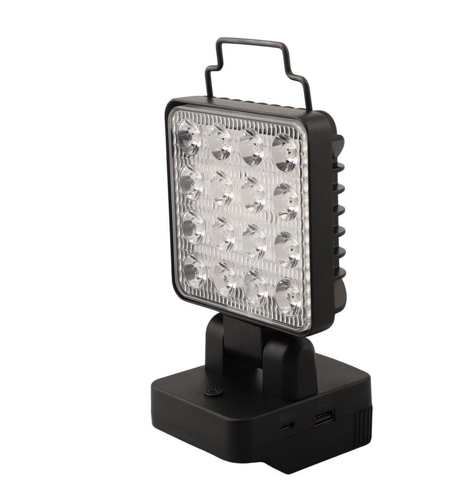 Easily Adjustable Cordless LED Work Light Compatible with For Metabo Batteries