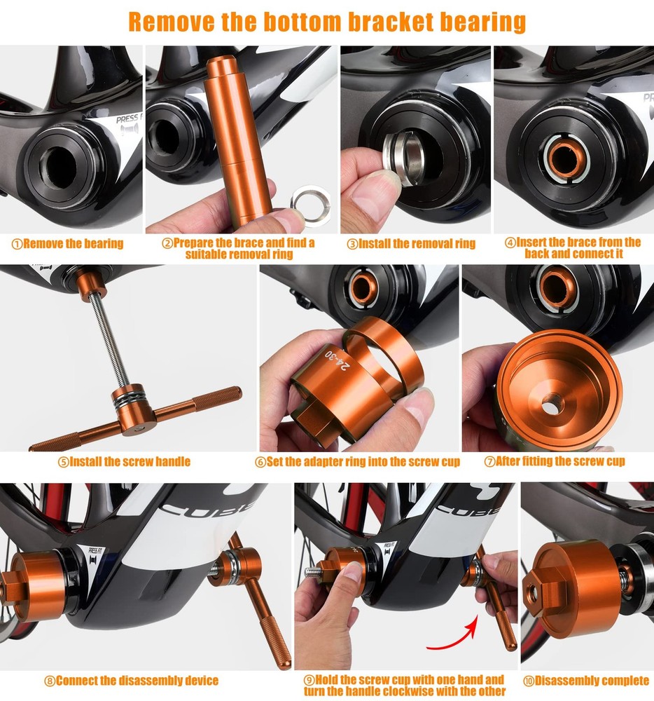 OugeWood Large, PRO Press-Fit Bottom Bracket Installation/Removal Tool