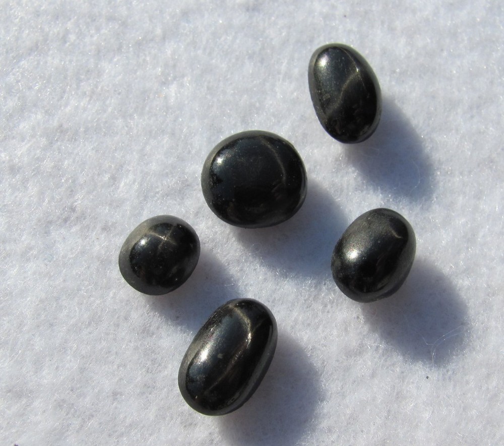 (5)RARE STAR Diopside Cabs 13.5 cts.!!!!!