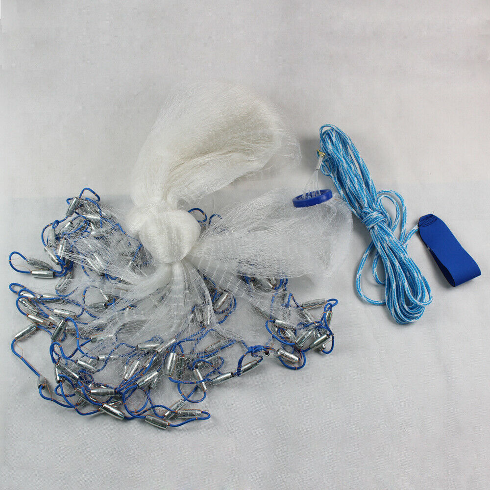 14ft Cast Net Quick Throw Mesh，Mesh Fishing Catch Net