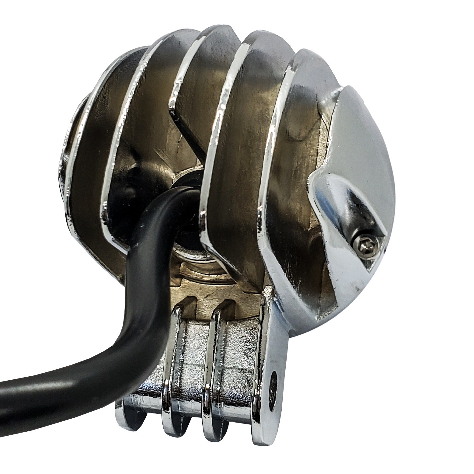 Chrome 20w LED lights spot motorcycle cruiser fog hid passing running white xl