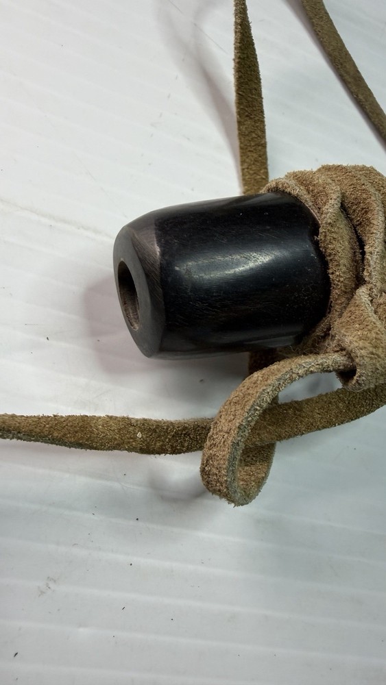 Handmade Powder Horn for Muzzleloader w/ Leather Strap & Cork SU-327