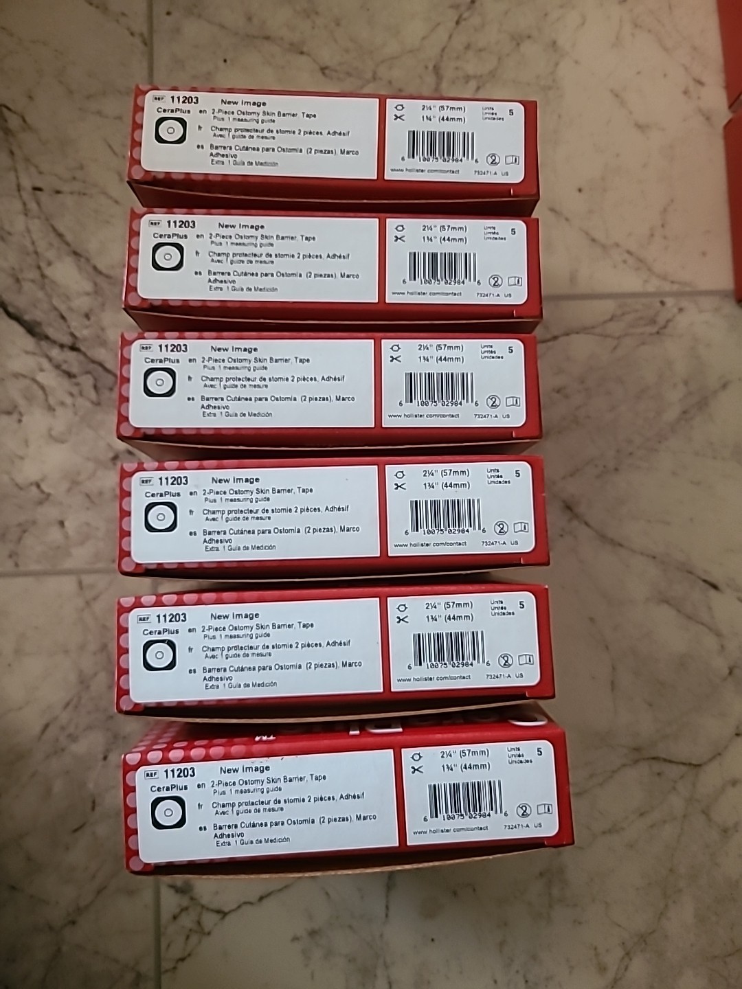 Lot Of 6 Holister 11203 exp 2028