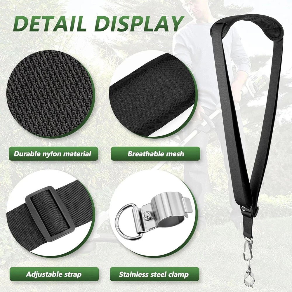 Weed Eater Shoulder Strap, String Trimmer Strap Compatible with EGO Stihl Ryobi