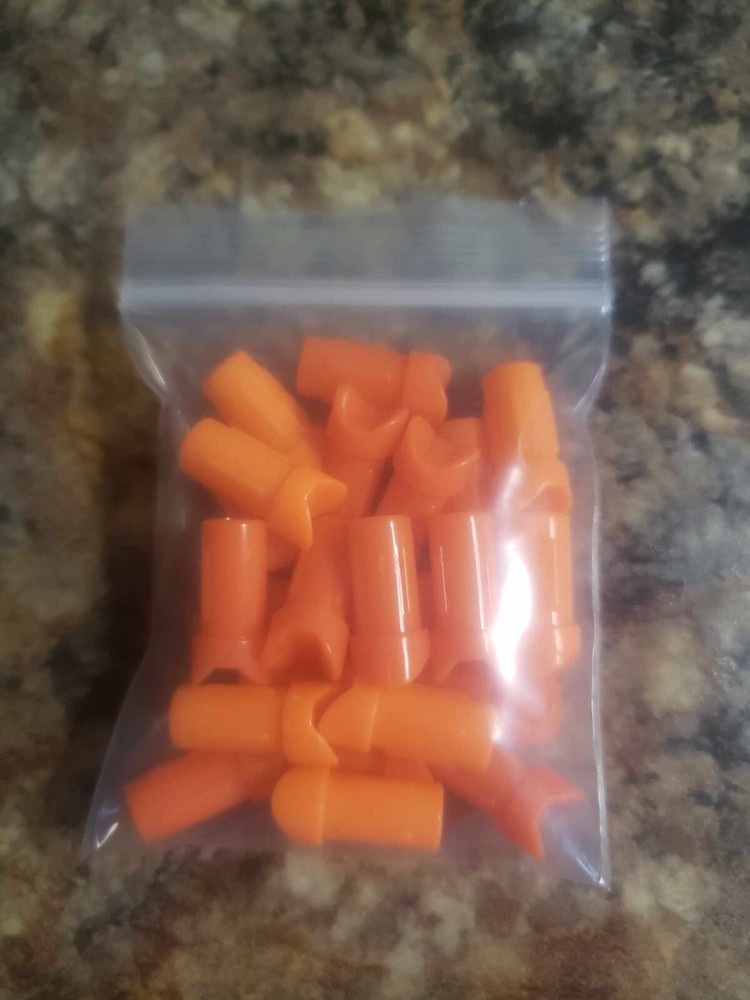24 Pcs. New Orange half moon nocks