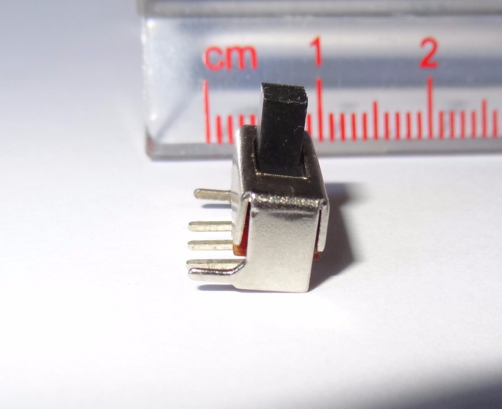 25 pcs slide switch, SPDT, PCB, side mount (10D1e)