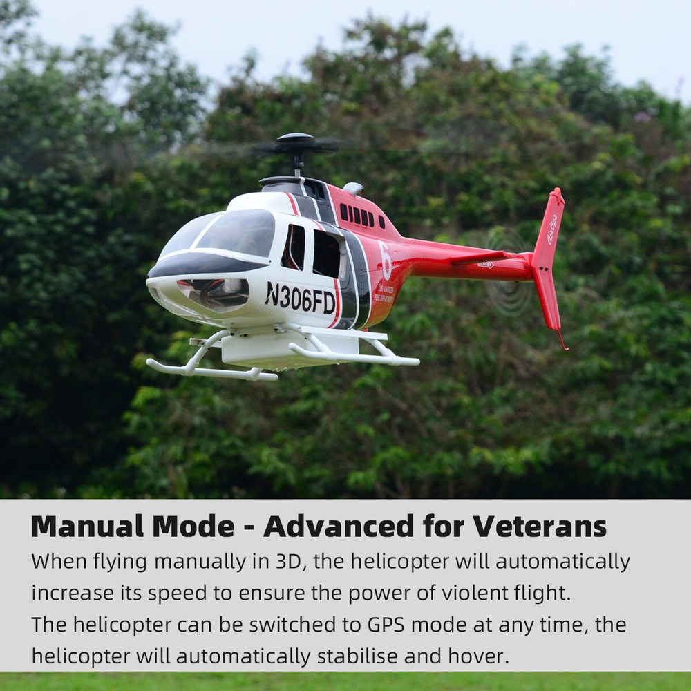 Roban 470 Size RTF B206 RC Helicopter X2 Flight control Model GPS Auto Return