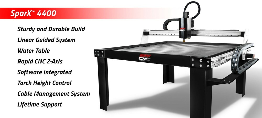 STV CNC 5x10 Plasma Cutting Table with Hypertherm Powermax45 XP Machine