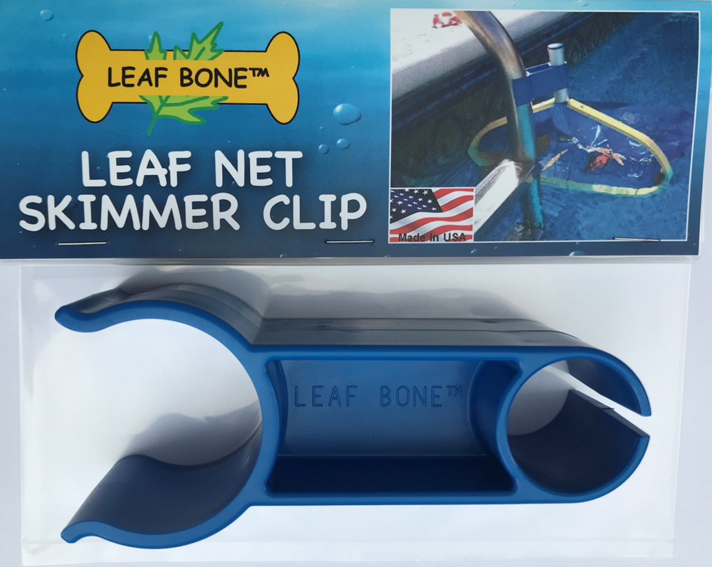 Leaf Bone - Leaf Net Skimmer Clip, Pool Net Ladder Attachment (Net Not Included)