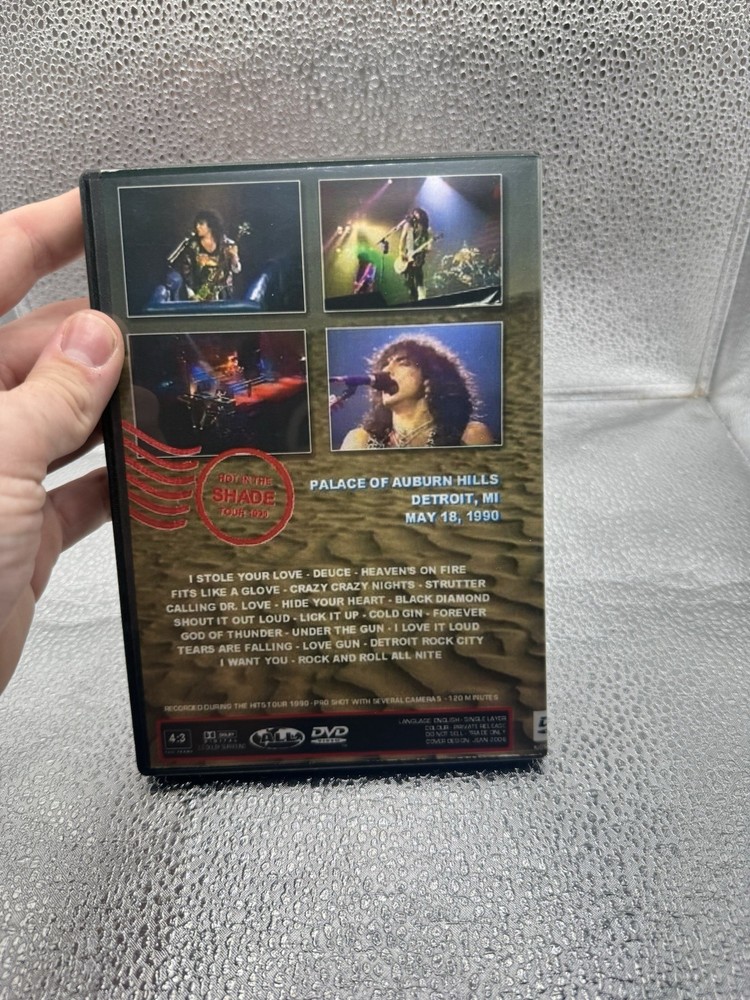KISS - Hot in the Shade Tour 90 Detroit 2nd Night DVD Gene Simmons Paul Stanley