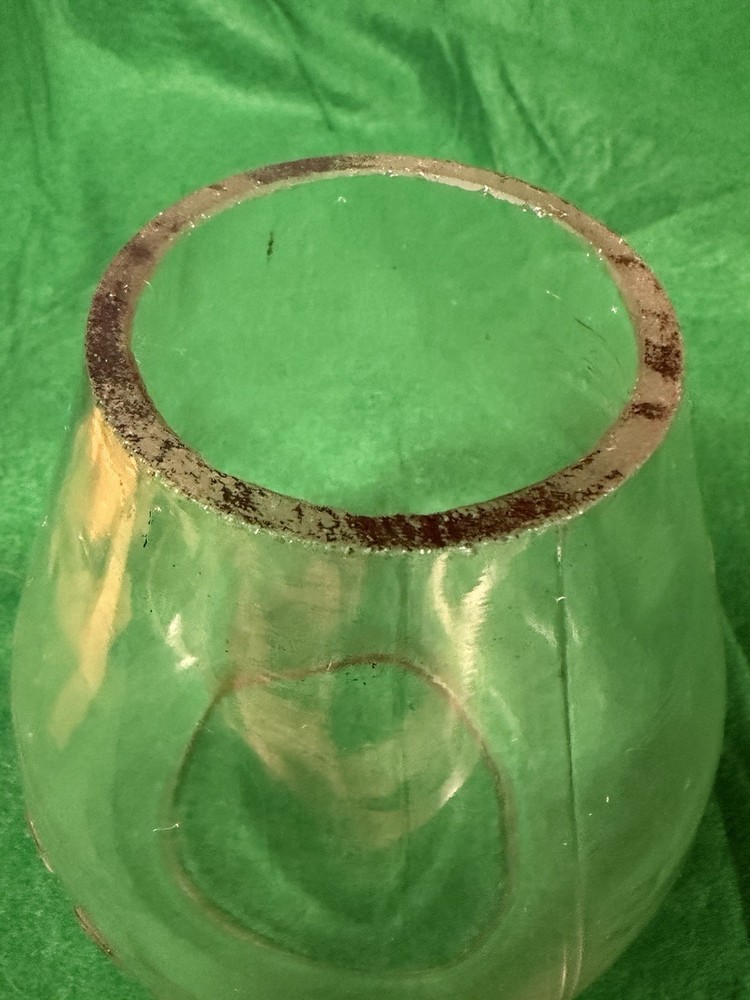C &O Ry Lantern Globe Tall Embossed