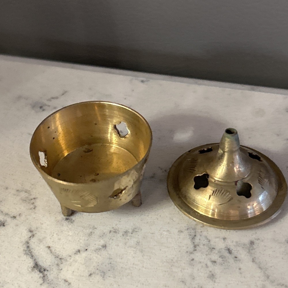 ~2~ Vintage Brass Incense Holders Vintage Small
