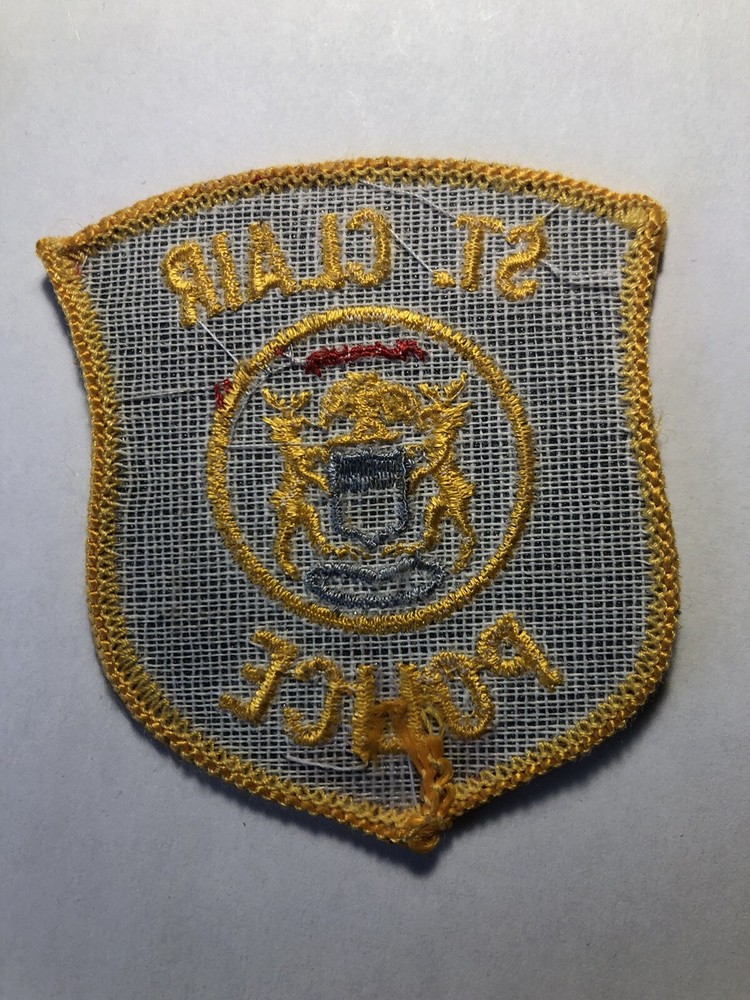 Saint Clair Michigan Police Hat Patch ~ Approx 2.5”