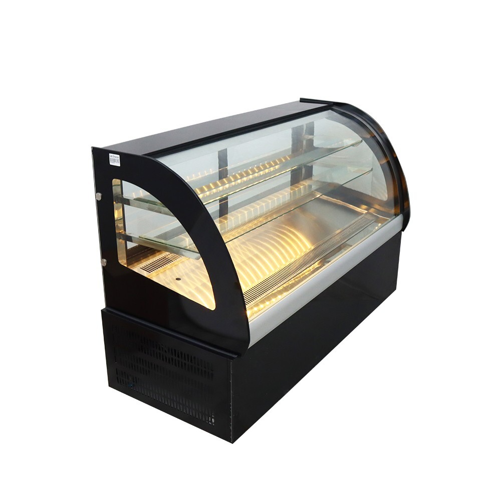 220V Desktop Refrigerated Cake Display Cabinet 3 Layers Bakery Showcase